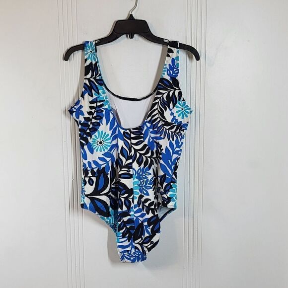 Catalina One Piece Blue, Black, & White Swimsuit - Picture 3 of 9